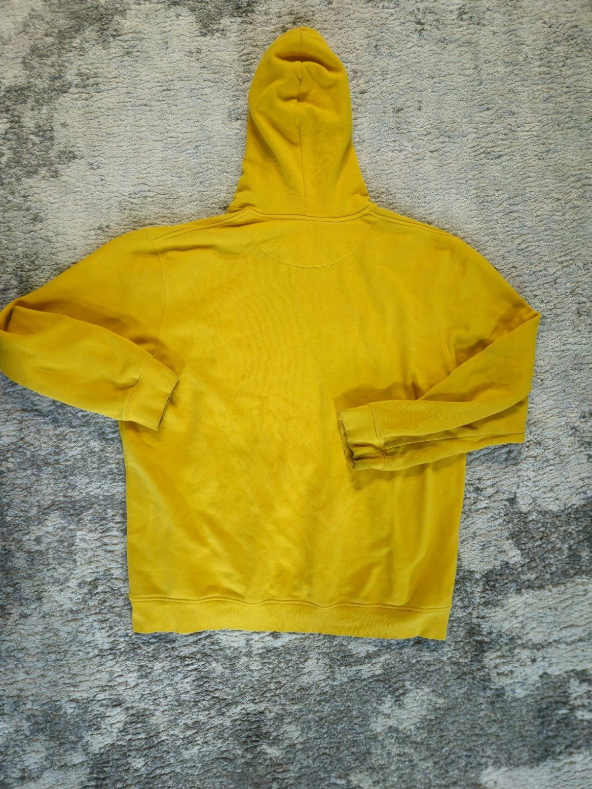 Vintage Men's Nike Embroidered Swoosh Size 2XL Hoodie Yellow Rare Mid-90s