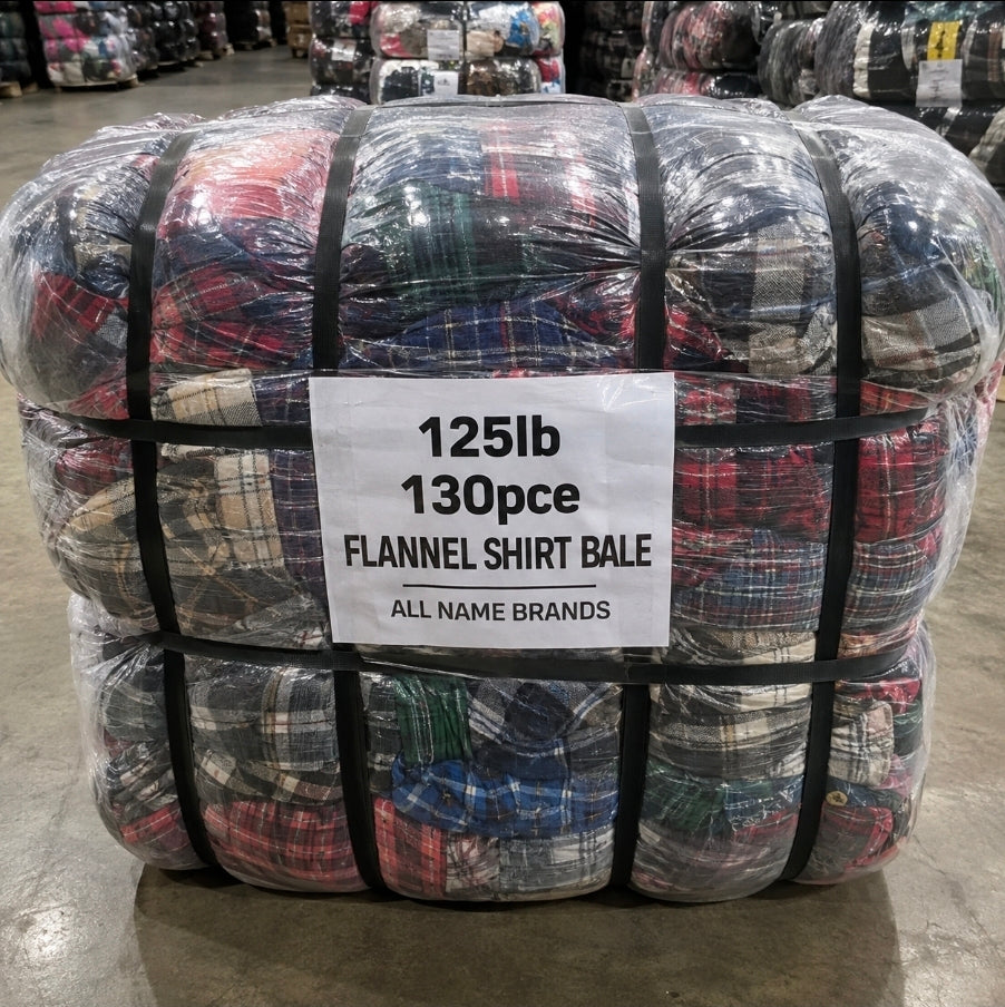 125LB Flannel Shirt Bale