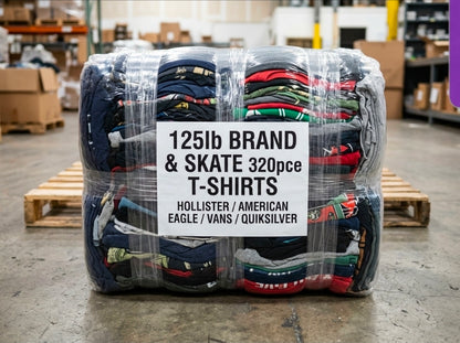 125LB High End & Skate Shirt Bale