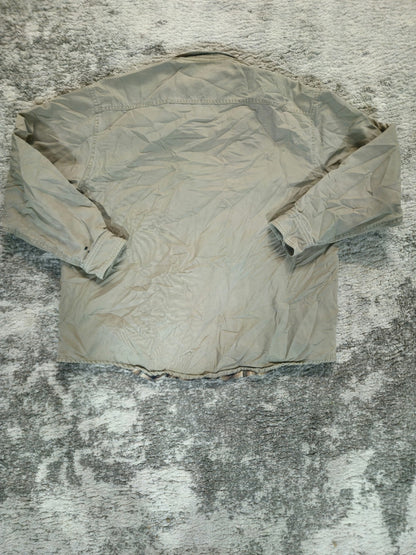 Vintage Beige Jean Trucker Jacket Insulated Guide Gear Size Men's XL Y2K