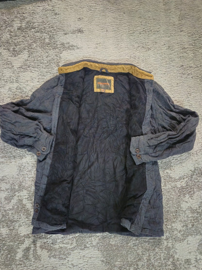 Northwest Territory Gray Men L Cotton Heavy Soft Shirt Jacket Lined
