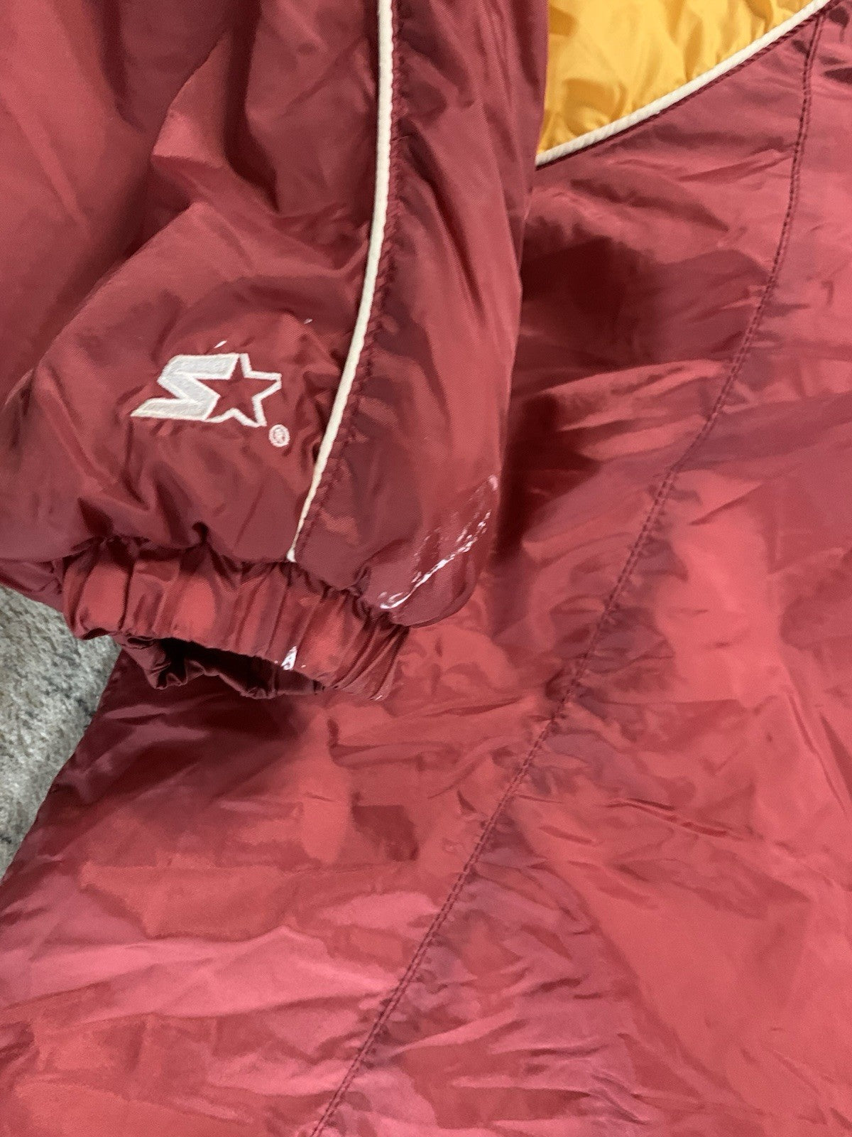 Vintage Florida State Seminoles Satin Starter Bomber 2XL Jacket With fleece