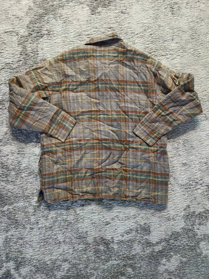 Arrow Sportswear Quilted Flannel Shirt Men's XL Check Plaid Jacket