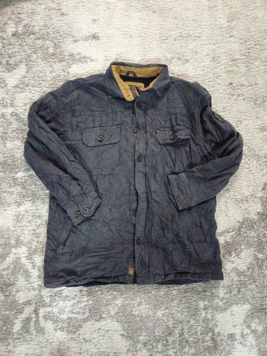 Northwest Territory Gray Men L Cotton Heavy Soft Shirt Jacket Lined