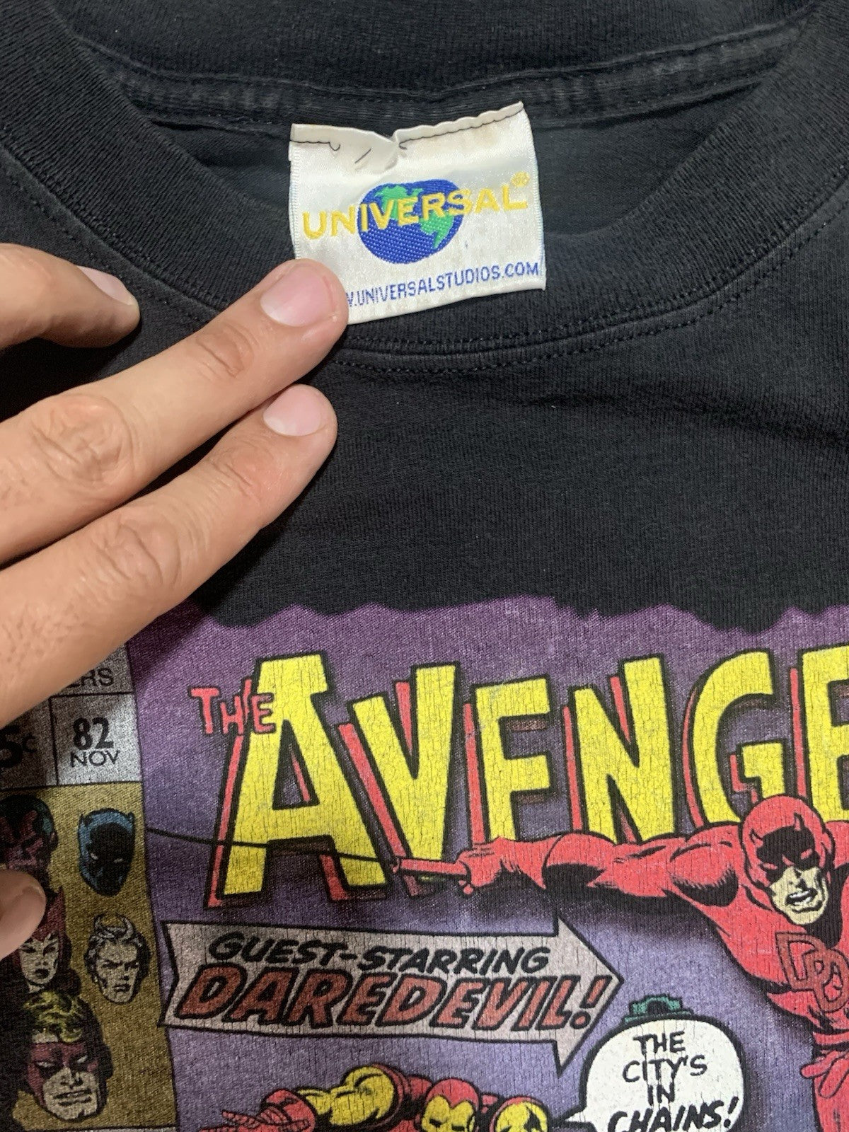 Vintage 1999 Universal Studio Avengers Promo 2XL T-Shirt