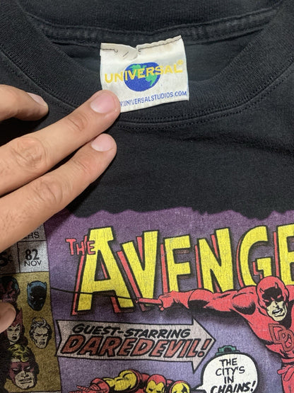 Vintage 1999 Universal Studio Avengers Promo 2XL T-Shirt