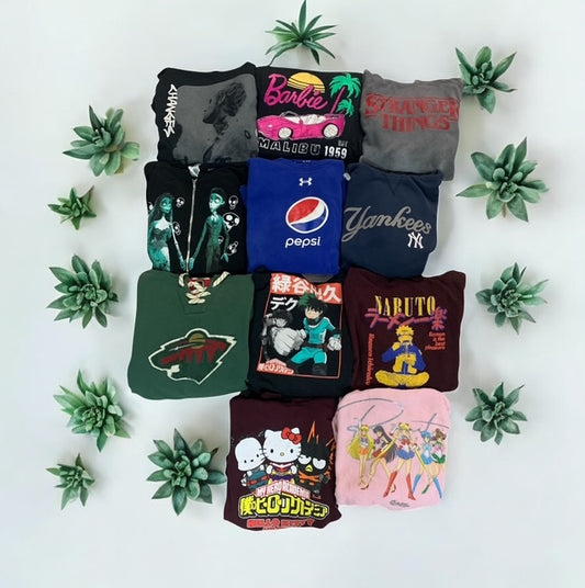 50pce Mix Branded/Trendy Hoodies & Crewneck Bundles