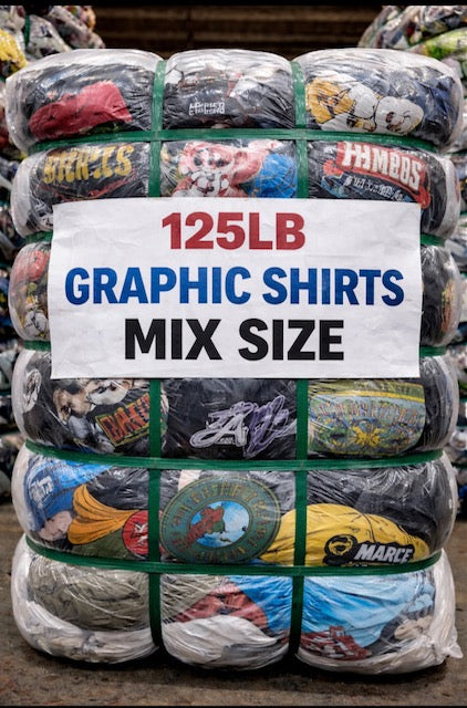125LB Trendy Graphic Wholesale Bales