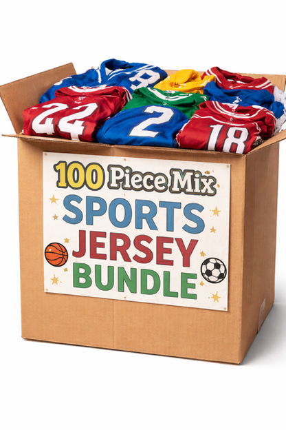 100 Piece Sports Jersey Bundle